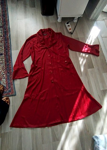 Bordo Uzun Kollu Kadın trenc Deri görünümlü - Görsel 14