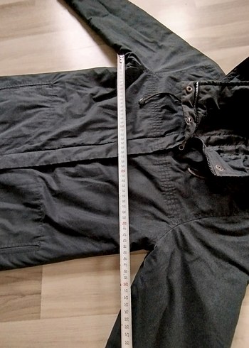 Kadın Gri Uzun Düğmeli Street Style Yağmurluk - Görsel 9