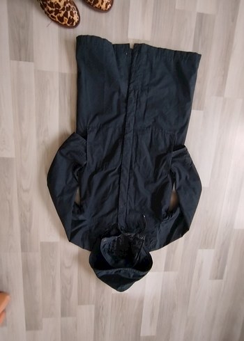 Kadın Gri Uzun Düğmeli Street Style Yağmurluk - Görsel 12