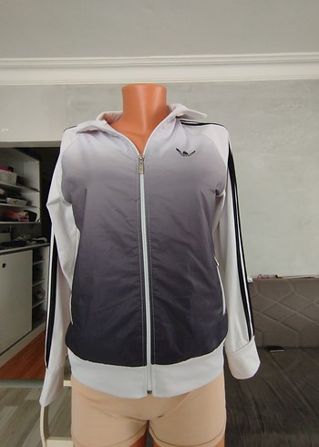 Adidas Adidas Gri Fermuarlı Kadın Ceket