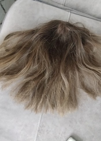 Bej Gri Yünlü Kürk Detaylı Saç Aksesuarı - Görsel 6