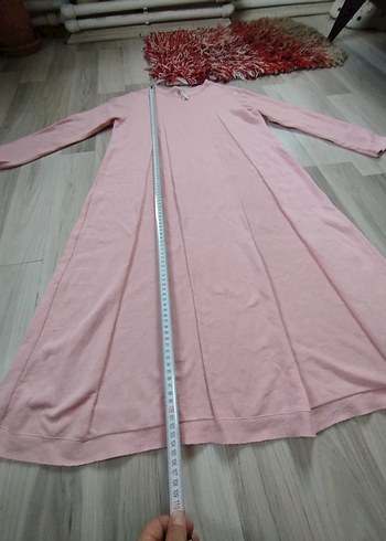 Pudra Pembe Uzun Hamile Tunik - Görsel 9