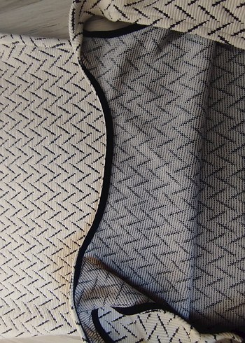 Kadın Beyaz V Yaka Triko Elbise - Görsel 10