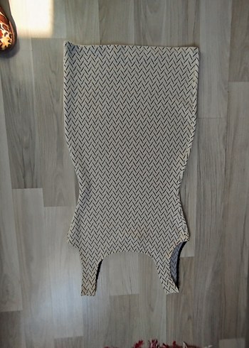 Kadın Beyaz V Yaka Triko Elbise - Görsel 6