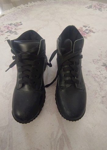 Siyah Rugan Stiletto Topuklu Bot - Görsel 7