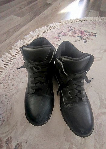 Siyah Rugan Stiletto Topuklu Bot - Görsel 5