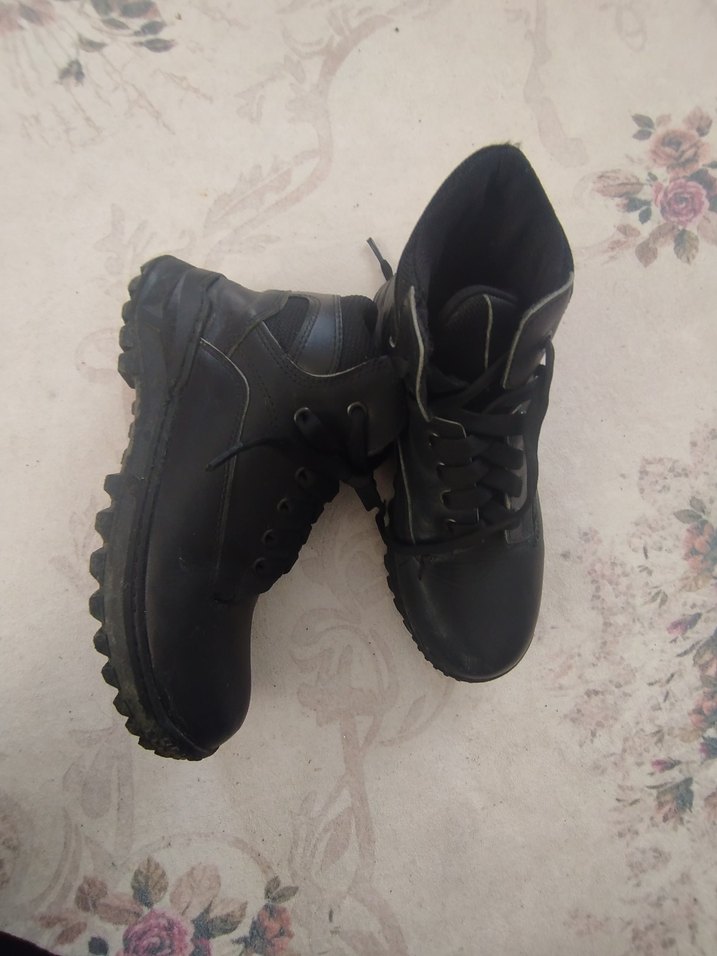 Siyah Rugan Stiletto Topuklu Bot - Görsel 4