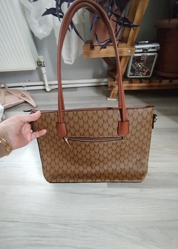 Kahverengi Deri Kadın Omuz Çantası - Görsel 3