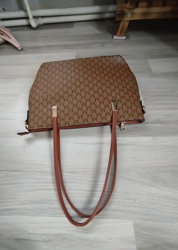 Kahverengi Deri Kadın Omuz Çantası - Görsel 6