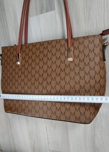 Kahverengi Deri Kadın Omuz Çantası - Görsel 4