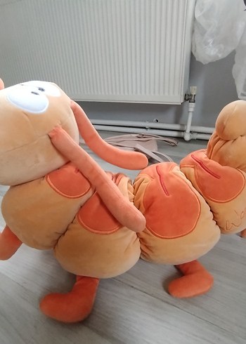 Turuncu Pastel Peluş Tırtıl Oyuncak - Görsel 8