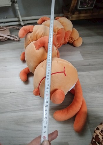 Turuncu Pastel Peluş Tırtıl Oyuncak - Görsel 3