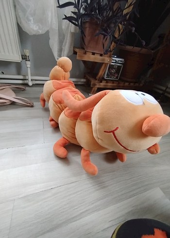 Turuncu Pastel Peluş Tırtıl Oyuncak - Görsel 10