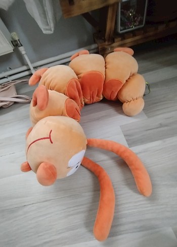 Turuncu Pastel Peluş Tırtıl Oyuncak - Görsel 4