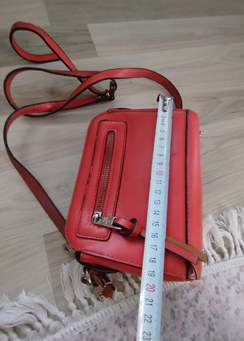 Beden kırmızı Renk Kırmızı Deri Kadın Çapraz Çanta