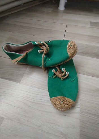 TOMS Yeşil Örgü Kadın Espadril