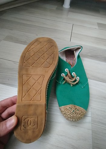Yeşil Örgü Kadın Espadril - Görsel 5