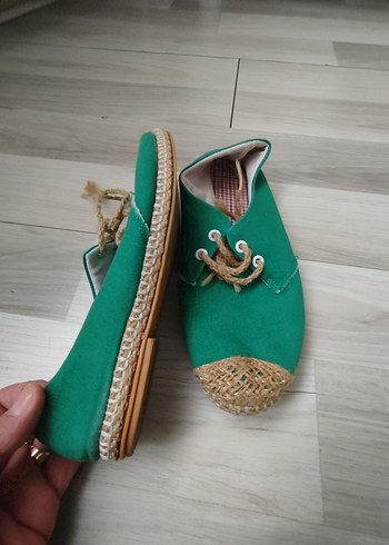 Yeşil Örgü Kadın Espadril - Görsel 6