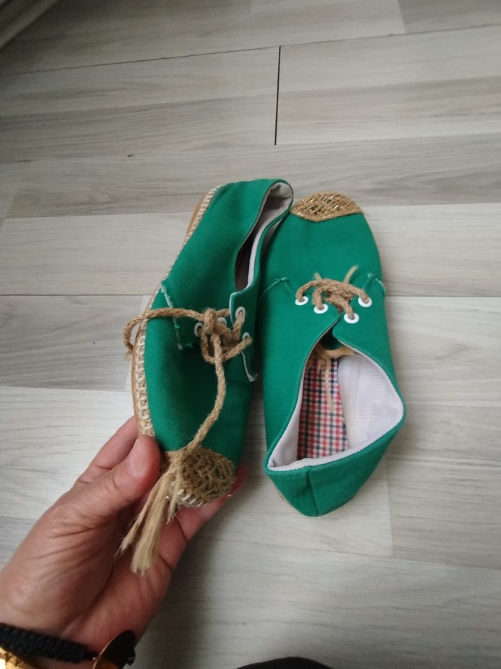Yeşil Örgü Kadın Espadril - Görsel 4