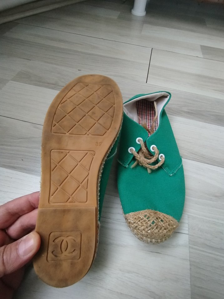 Yeşil Örgü Kadın Espadril - Görsel 5