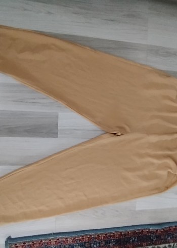 Etichet Bej Midi Keten Kadın Kumaş Pantolon