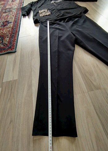 Siyah Midi Hamile Tulum, Uzun Kollu, Kemerli - Görsel 6