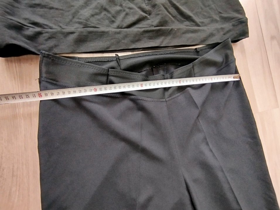 Siyah Midi Hamile Tulum, Uzun Kollu, Kemerli - Görsel 4