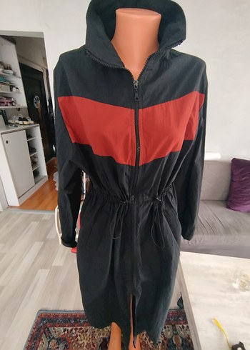 Kadın Siyah Kemerli Uzun Kollu trend - Görsel 5