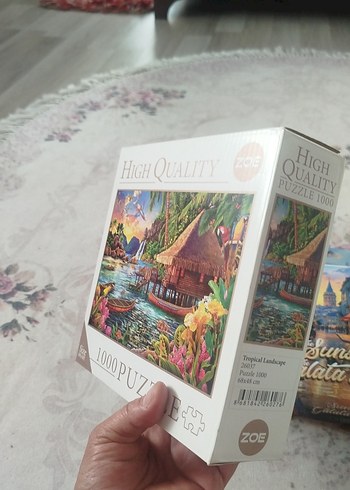 Beden 1000 Parça Yüksek Kalite Renkli Puzzle