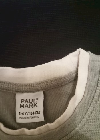 Paulmark marka 3-4yaş 3adet ince swet.Yumuşak kumaştan üretilmiş - Görsel 2