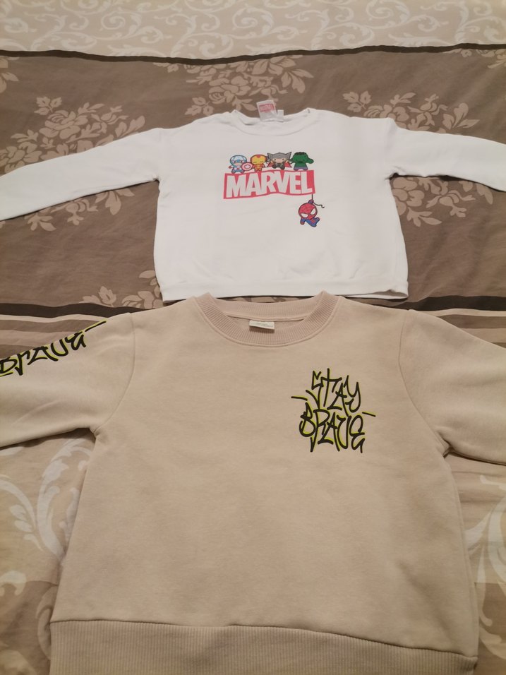 MARVEL Baskılı Beyaz ve defacto Erkek Çocuk Sweatshirt - Görsel 2