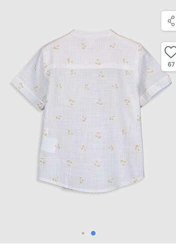LC Waikiki Erkek bebek LCW marka kısa kollu gömlek