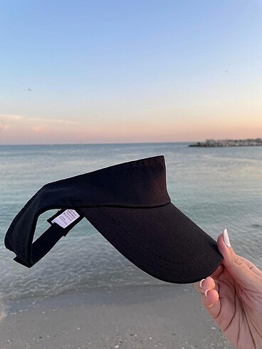 Siyah tenisçi şapkası unisex