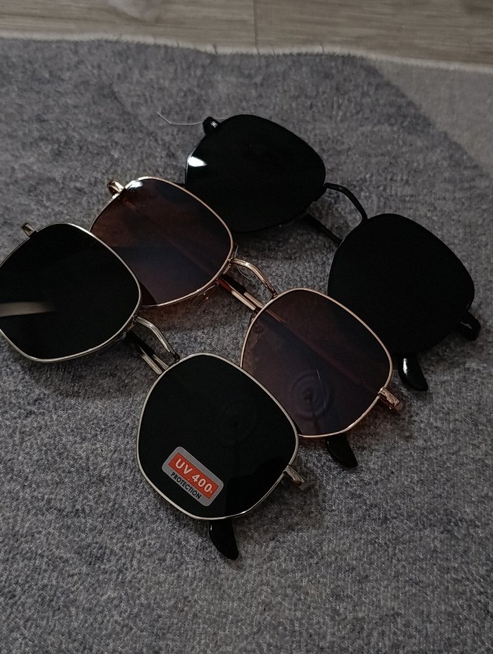 Gri çerçeve Kadın UV400 Korumalı Gözlük - Görsel 4