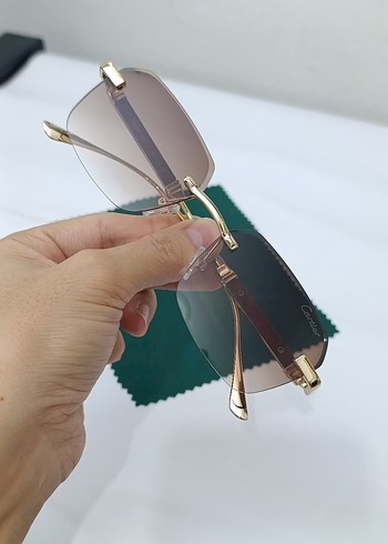 Kahverengi kesme Kadın Güneş Gözlüğü - Görsel 3