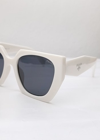 Beyaz Parlak  Kadın Güneş Gözlüğü - Görsel 3