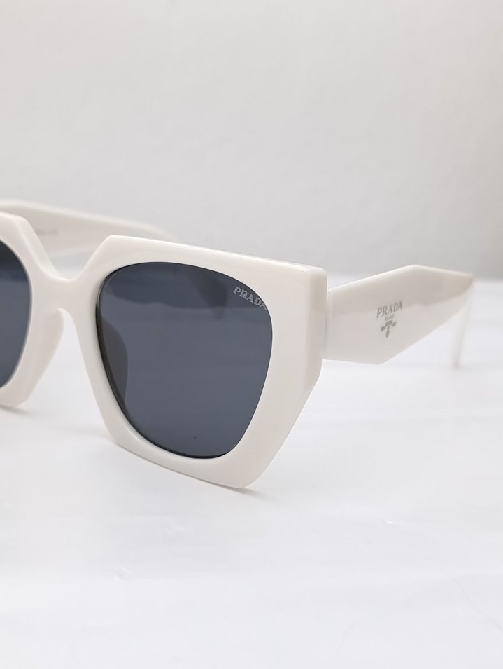 Beyaz Parlak  Kadın Güneş Gözlüğü - Görsel 3