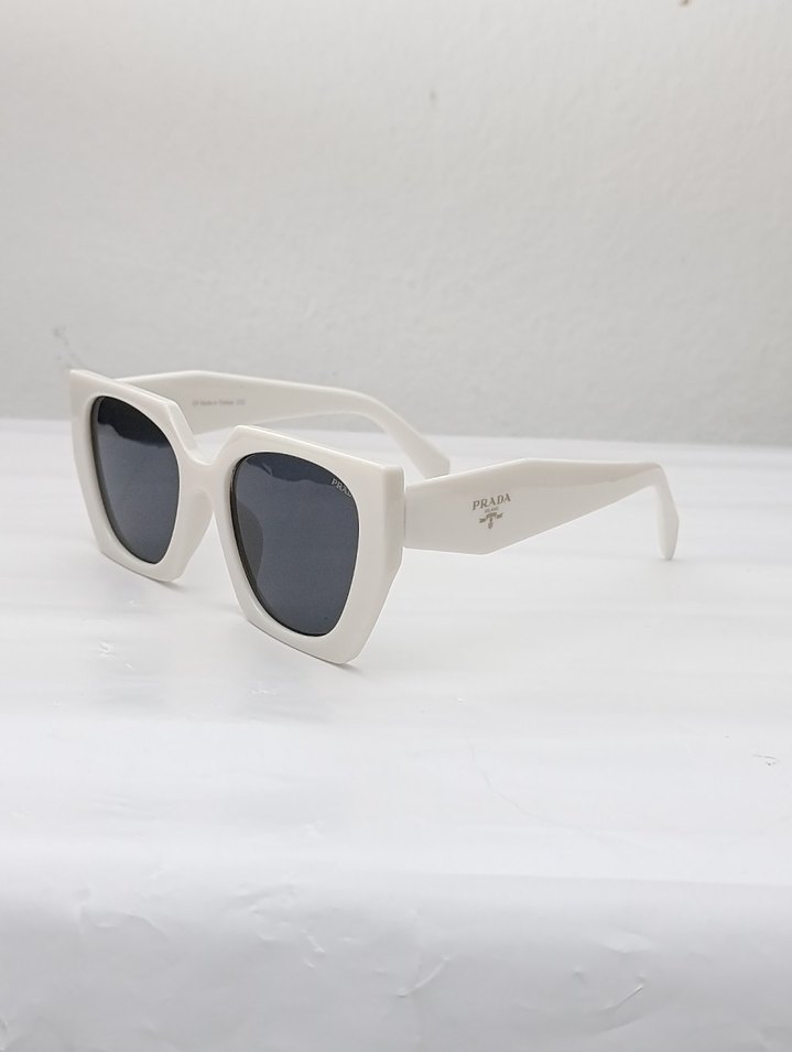 Beyaz Parlak  Kadın Güneş Gözlüğü - Görsel 4