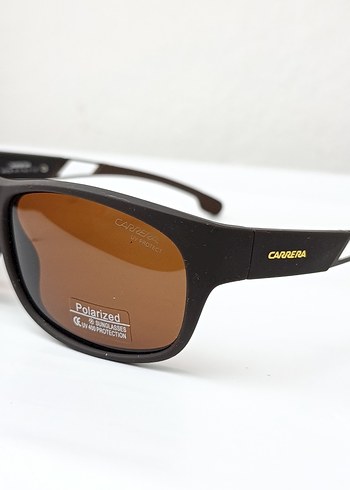 Kahverengi Minimalist Biker Güneş Gözlüğü - Görsel 2