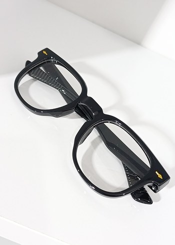 Klasik Siyah Şeffaf Kadın Gözlüğü - Görsel 5