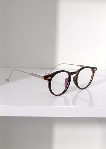 leopar çerçeve şeffaf cam Kadın Gözlüğü - Görsel 6