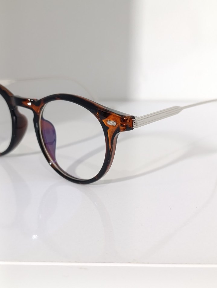 leopar çerçeve şeffaf cam Kadın Gözlüğü - Görsel 4