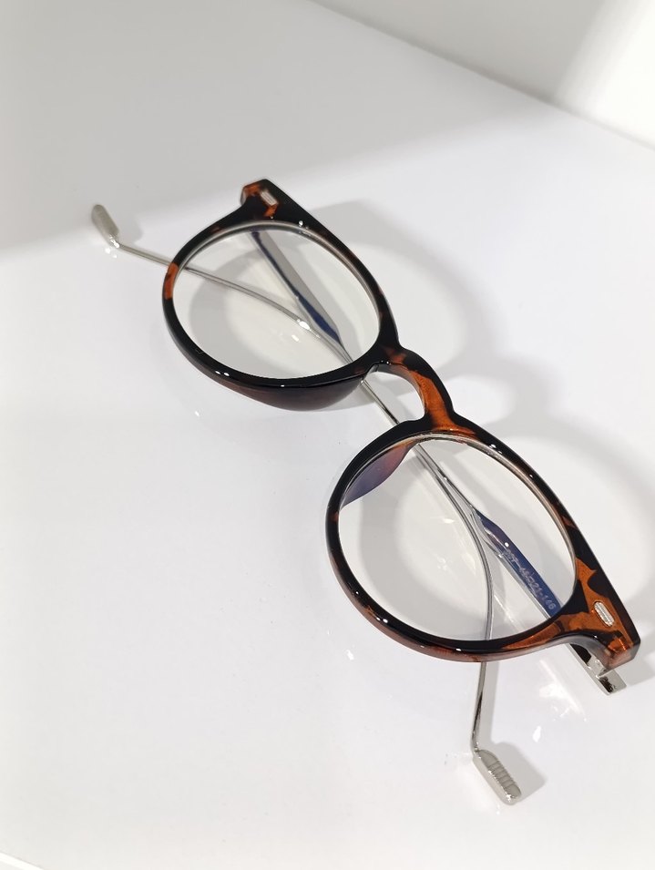 leopar çerçeve şeffaf cam Kadın Gözlüğü - Görsel 2