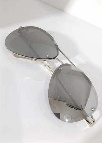 Aynalı Gri Kadın Güneş Gözlüğü - Görsel 2