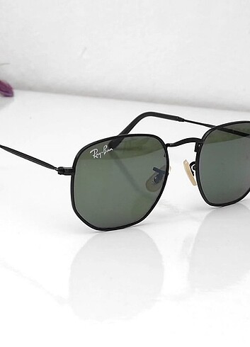 Ray-Ban Güneş gözlüğü beşgen yeşil cam
