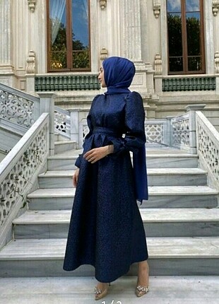 Lacivert Abiye Elbise