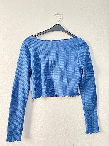 Bershka Uzun kollu crop