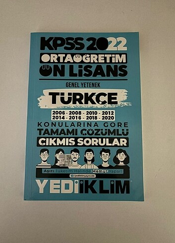 Kpss ön lisans Türkçe 