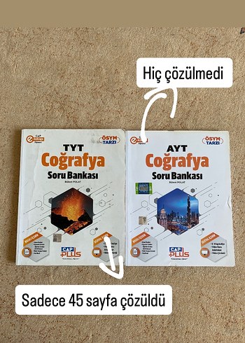 Çap yayınları TYT ve AYT Coğrafya Soru Bankası