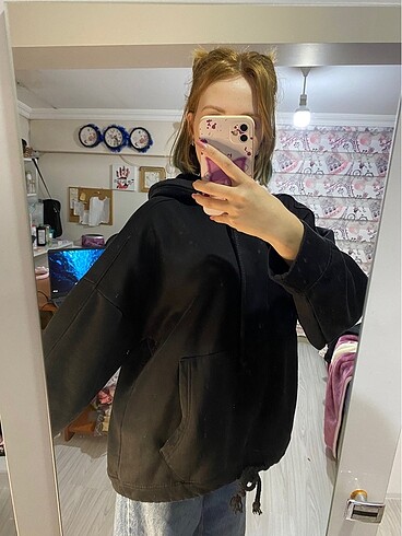 Zara Kapşonlu sweatshirt